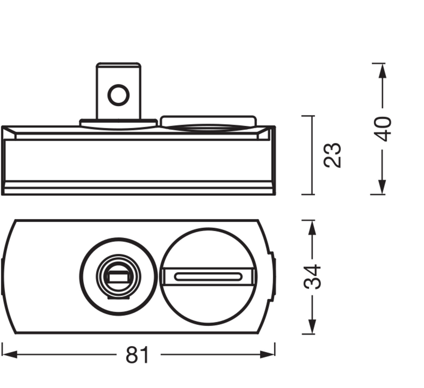 Adapteri OSRAM Tracklight Pendant Connector valkoinen
