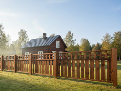 Aitaelementti Tammiston Puu Timantti A67R 1800x800mm kestopuu ruskea