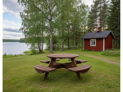 Kalusteryhmä Tammiston Puu Lauri 208cm kestopuu ruskea