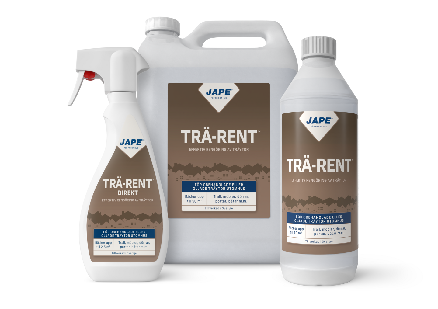 RENGÖRINGSMEDEL JAPE REDO TRÄ-RENT, DIREKT 0,5L