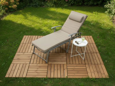 Pihalaatta Tammiston Puu 600x600x16mm kestopuu ruskea