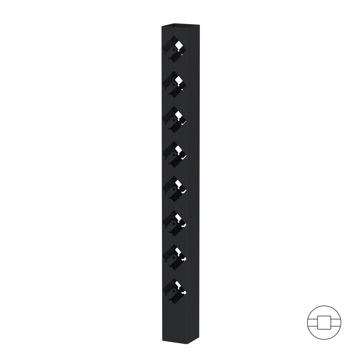 MIDTSTOLPE SORT 77 CM