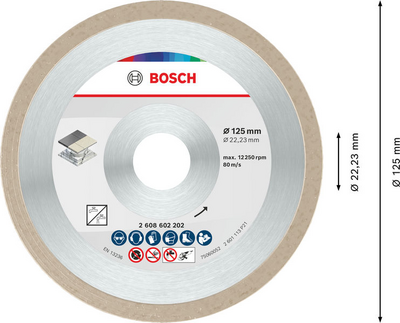 DIAMANTSKIVA BOSCH STD CERAMIC 125X22,23MM