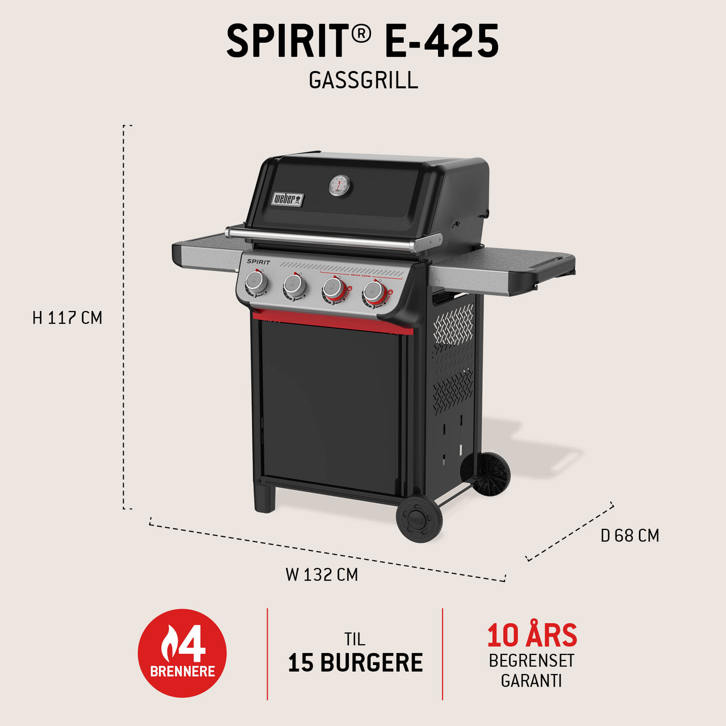 GASSGRILL SPIRIT E-425
