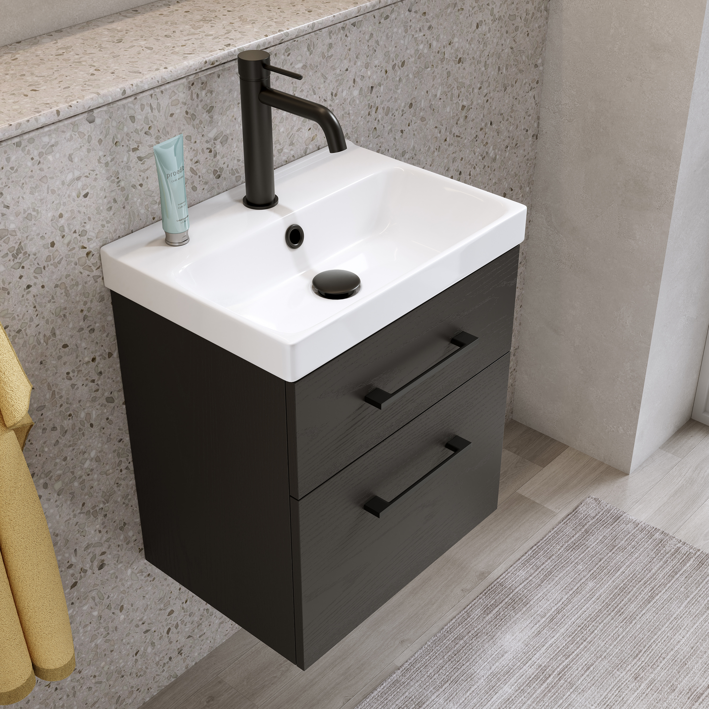 TVÄTTSTÄLLSSKÅ FIX TREND SVART TRÄ M TVÄTTSTÄLL 420