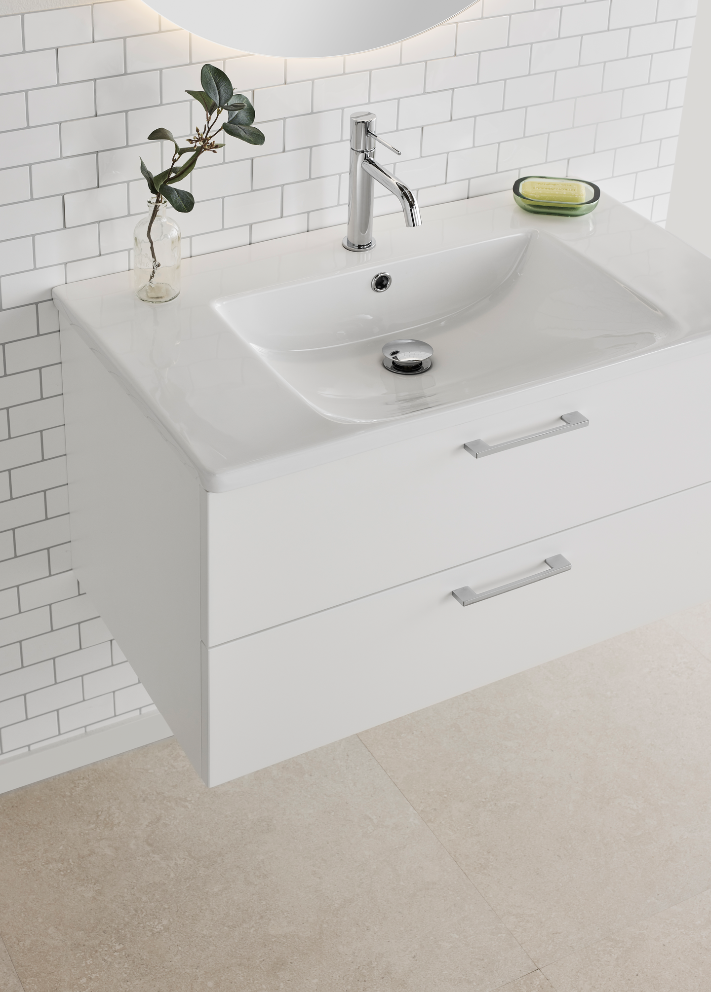 TVÄTTSTÄLLSSKÅP NORO NEO VIT MATT M, TVÄTTSTÄLL 800