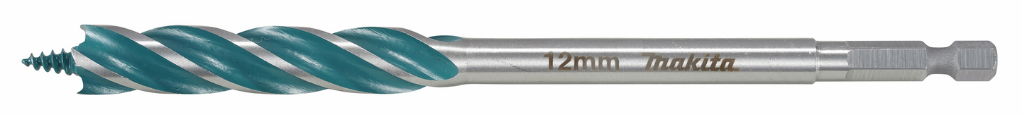 Puuporanterä Makita 12x165mm 1/4" nelileikkuinen