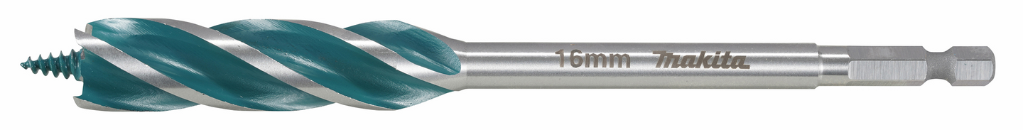 Puuporanterä Makita 16x165mm 1/4" nelileikkuinen