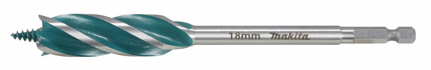 Puuporanterä Makita 18x165mm 1/4" nelileikkuinen