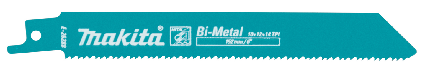 Puukkosahanterä Makita 152x1,25mm BiM 10-14TPI metalli 5kpl