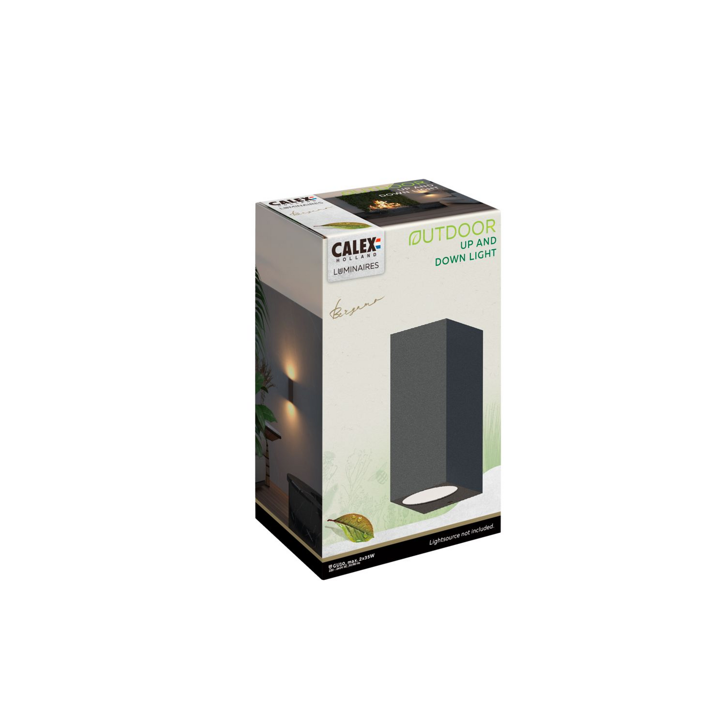 Ulkoseinävalaisin Calex Bergamo GU10 antrasiitti