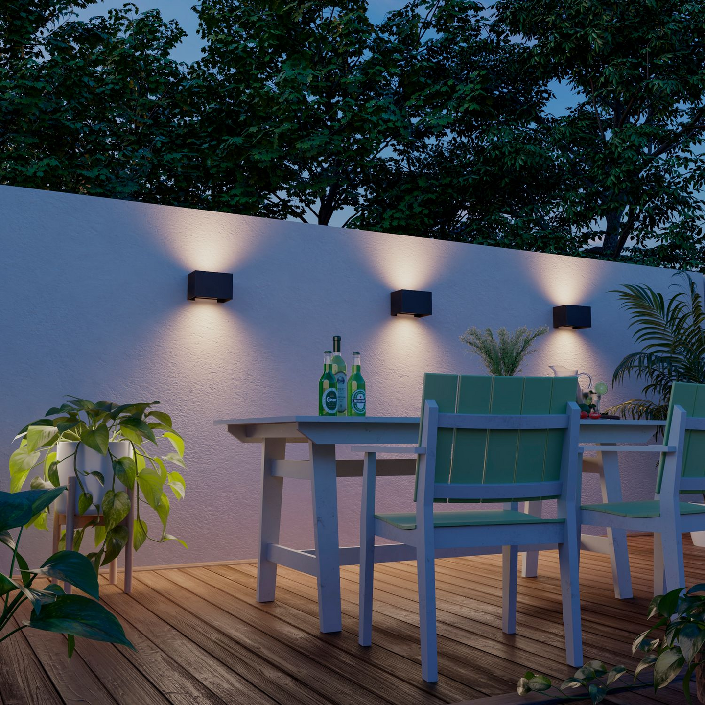 Ulkoseinävalaisin Calex Venice led antrasiitti