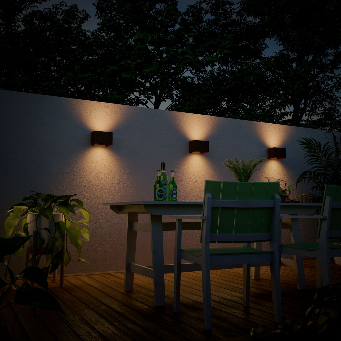 Ulkoseinävalaisin Calex Venice led antrasiitti