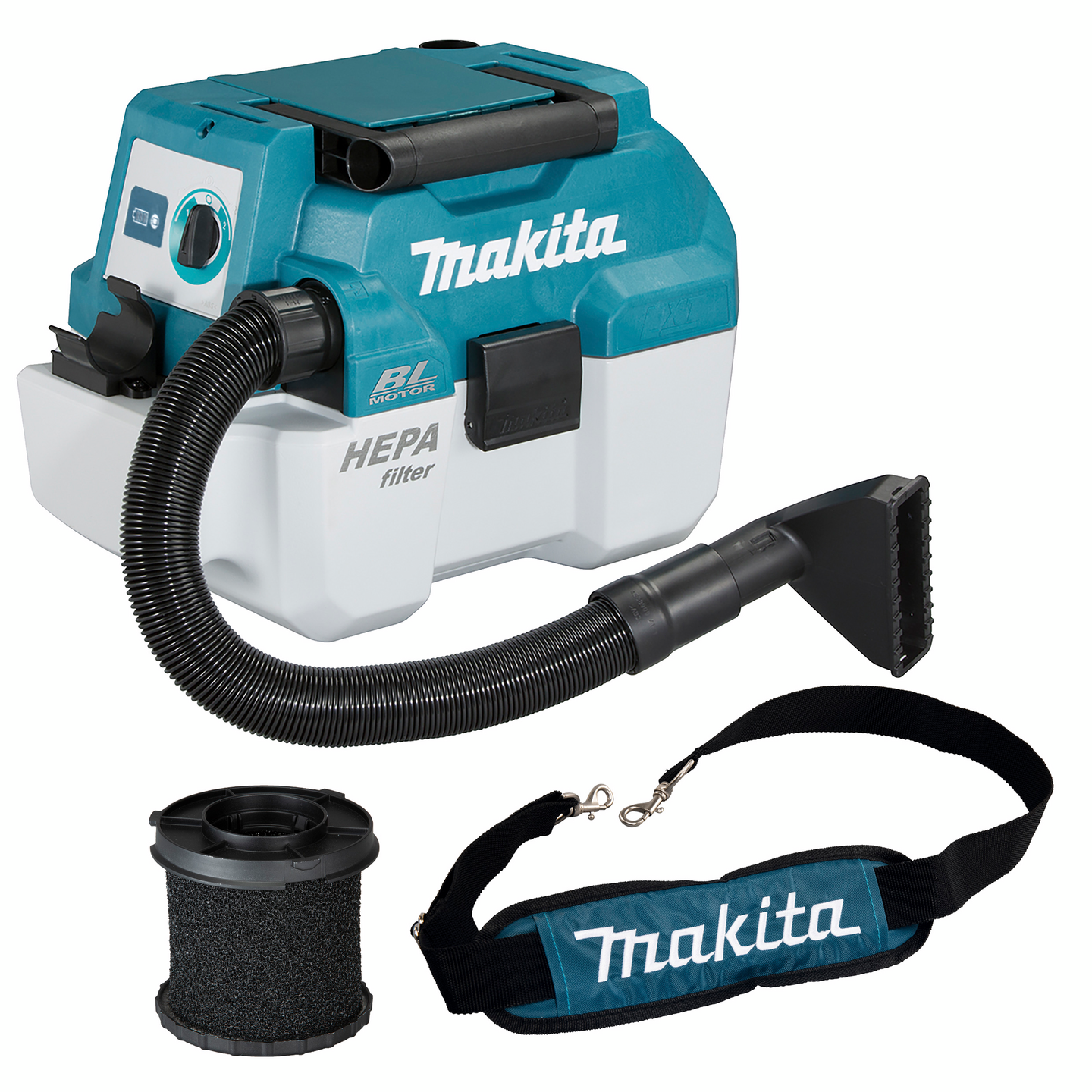 Akkuimuri Makita DVC750LZX3 LXT 18V märkä/kuiva runkoversio