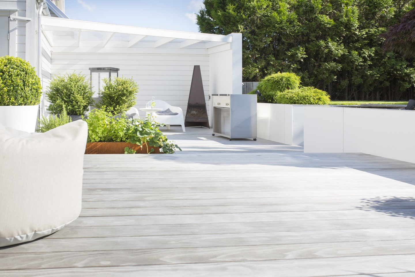 Terrassebord Med Spor 22x142 Radiata Kebony Glatt