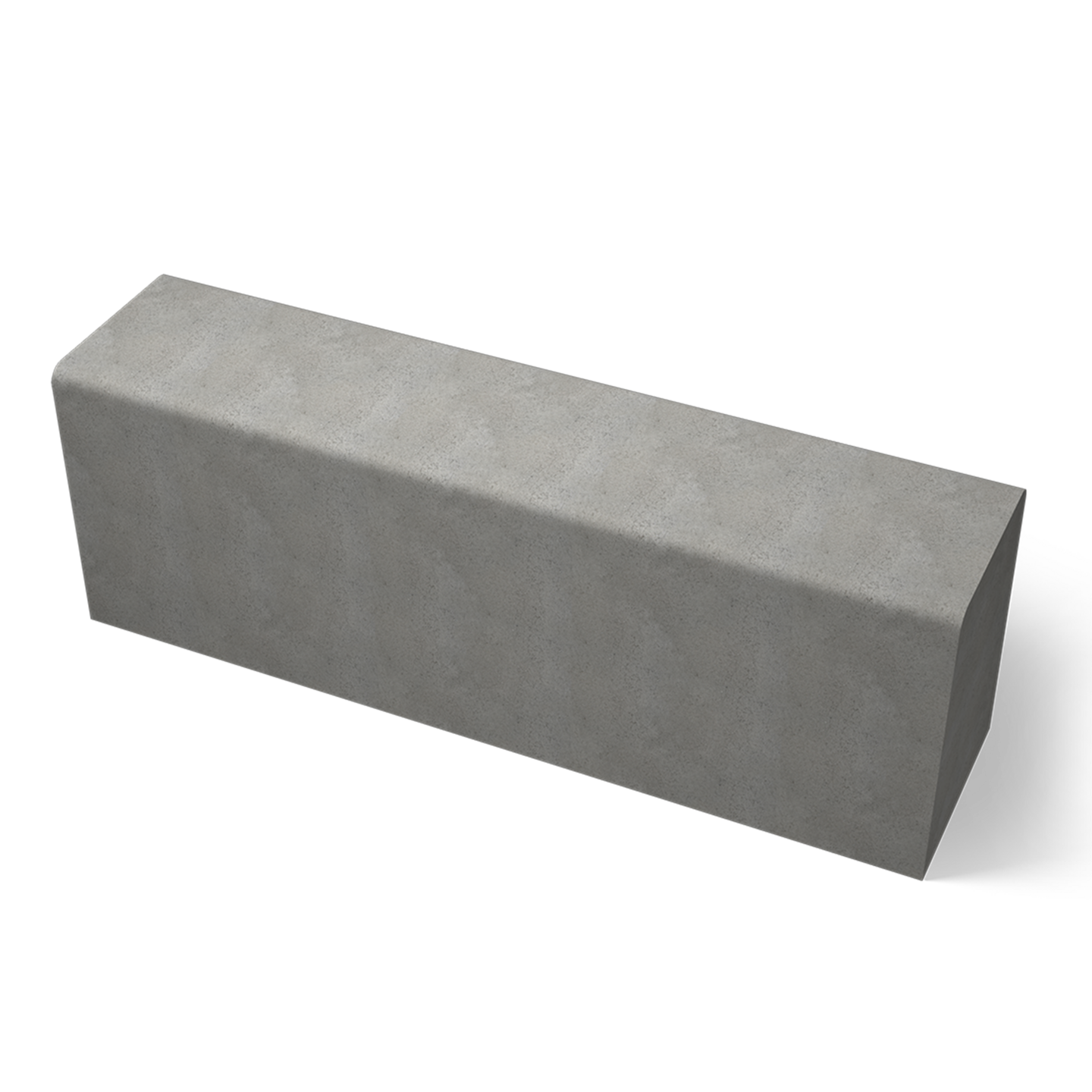 SITTBÄNK/BARRIÄR BENDERS NEWLINE RAK, GRÅ 1900X470X650MM