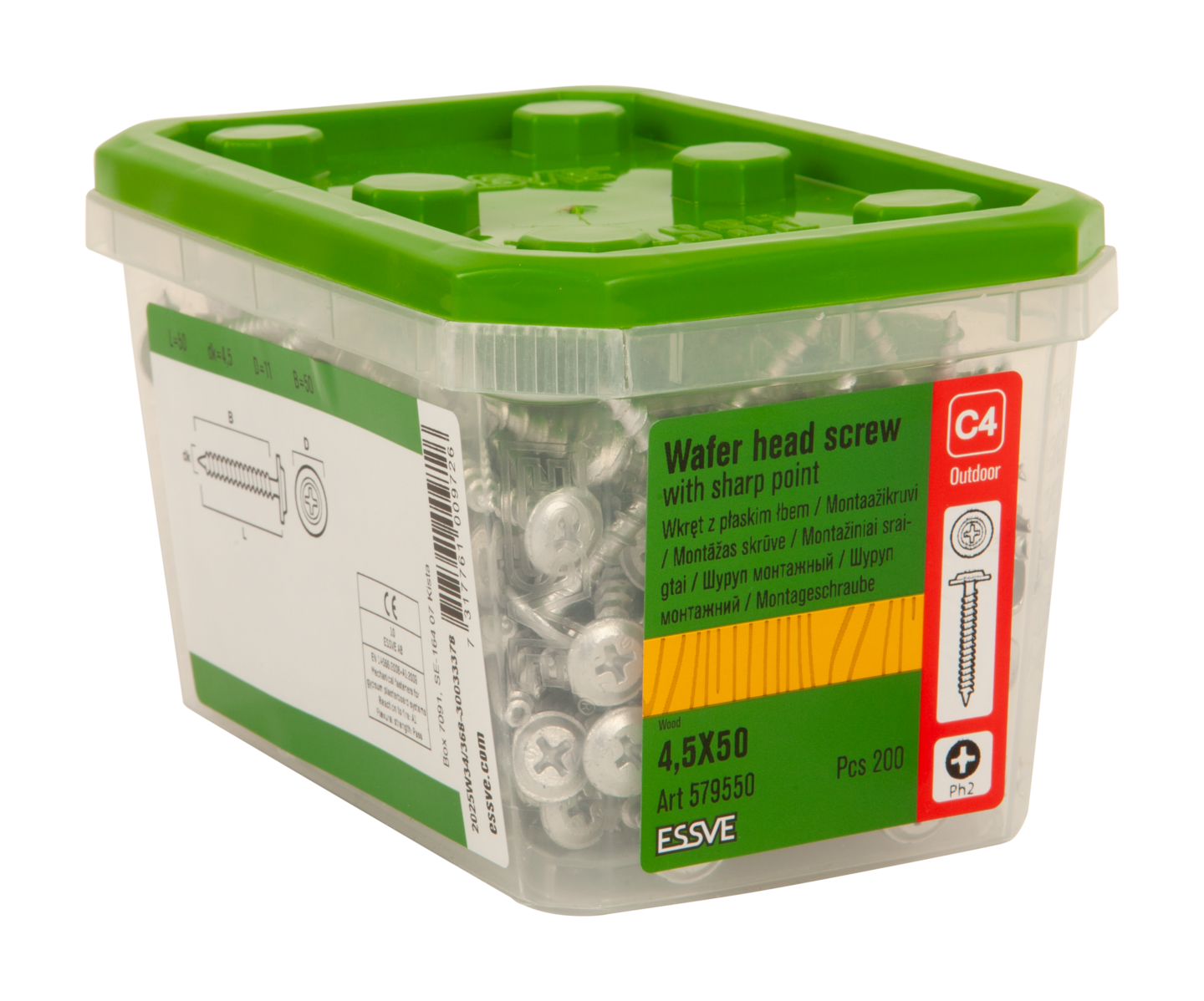 MONTAGESKRUV VS CS 4.5X50 200 TRÄREGEL