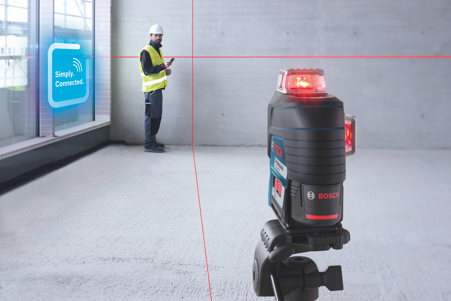 CIRKELLASER BOSCH GLL 3-80 C SOLO L-BOXX