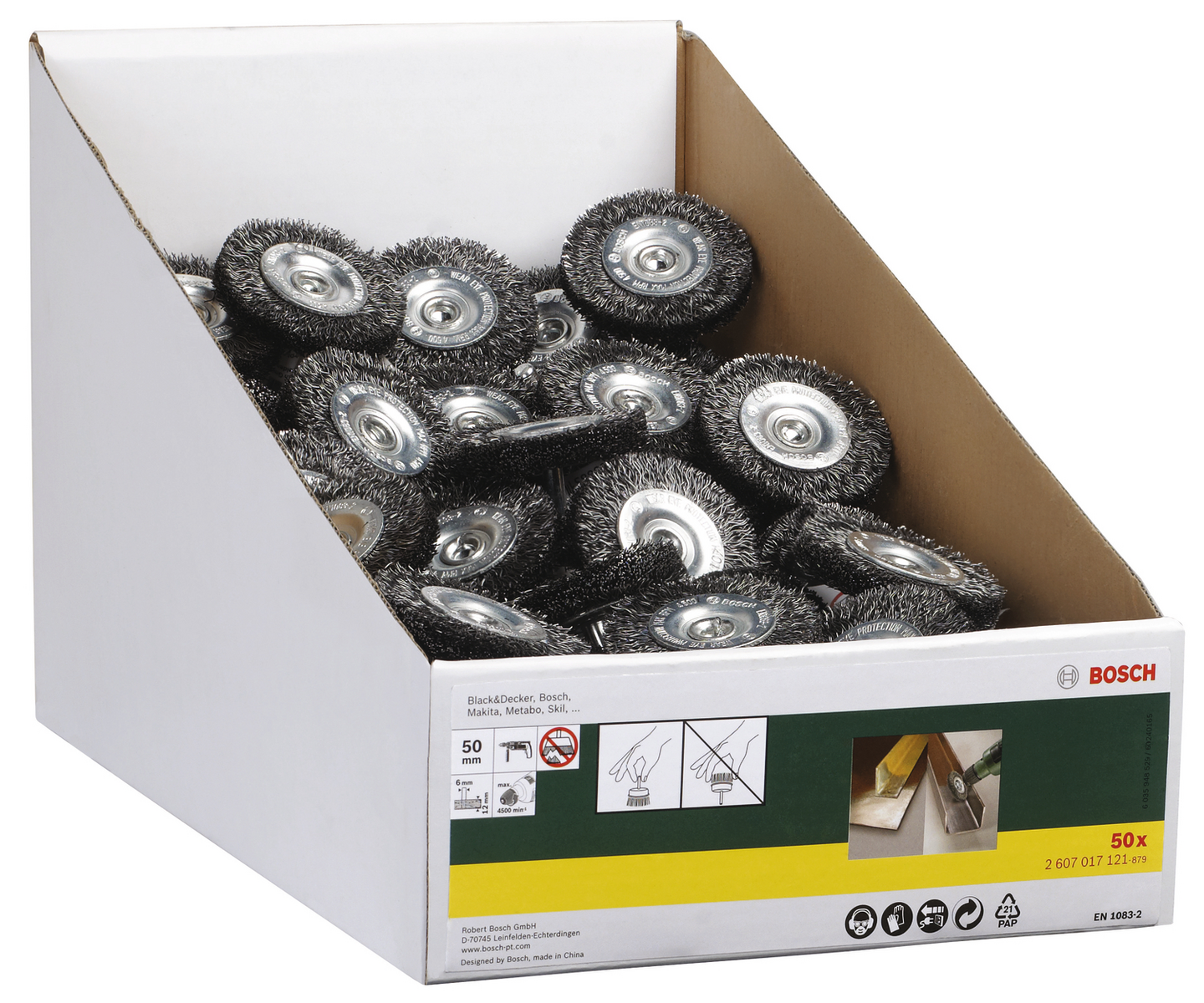 SKIVSTÅLBORSTE BOSCH VÅGF BULK PL, 50X12MM