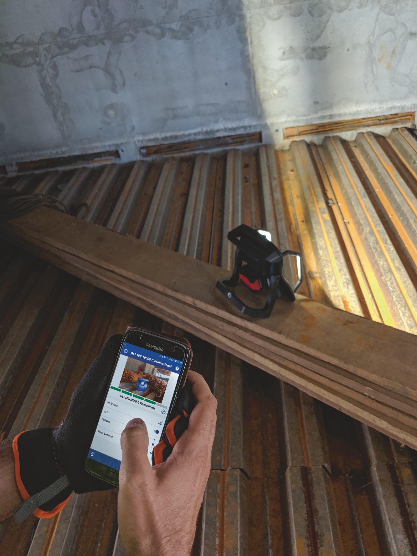 ARBETSLAMPA BOSCH GLI SOLO 18V-4000