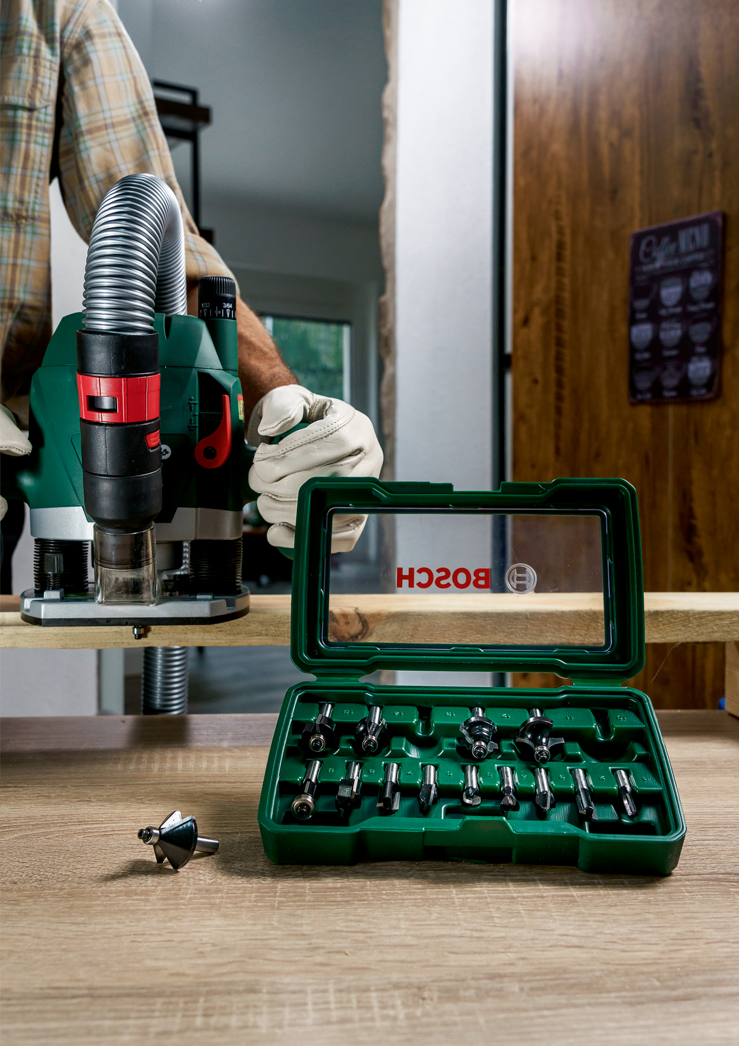 FRÄSSTÅLSET BOSCH HM 8MM SKAF 15DELA