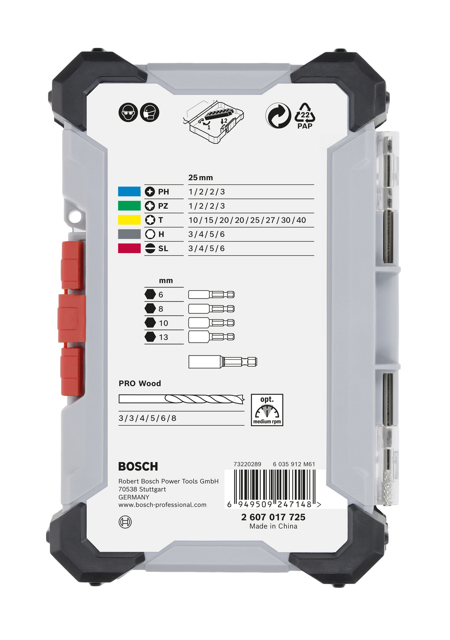 Ruuvauskärki- ja poranteräsarja Bosch Extra Hard / PRO Wood 35-osainen
