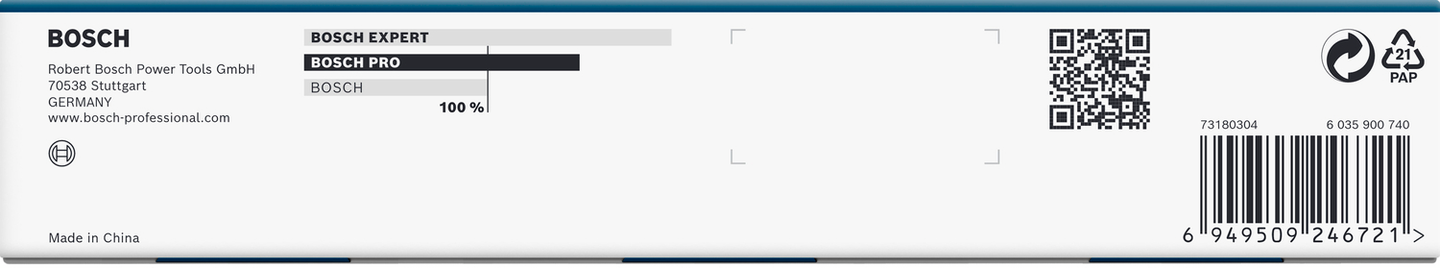 Hylsysarja Bosch PRO Impact Socket Set 3/8" standardi 9kpl