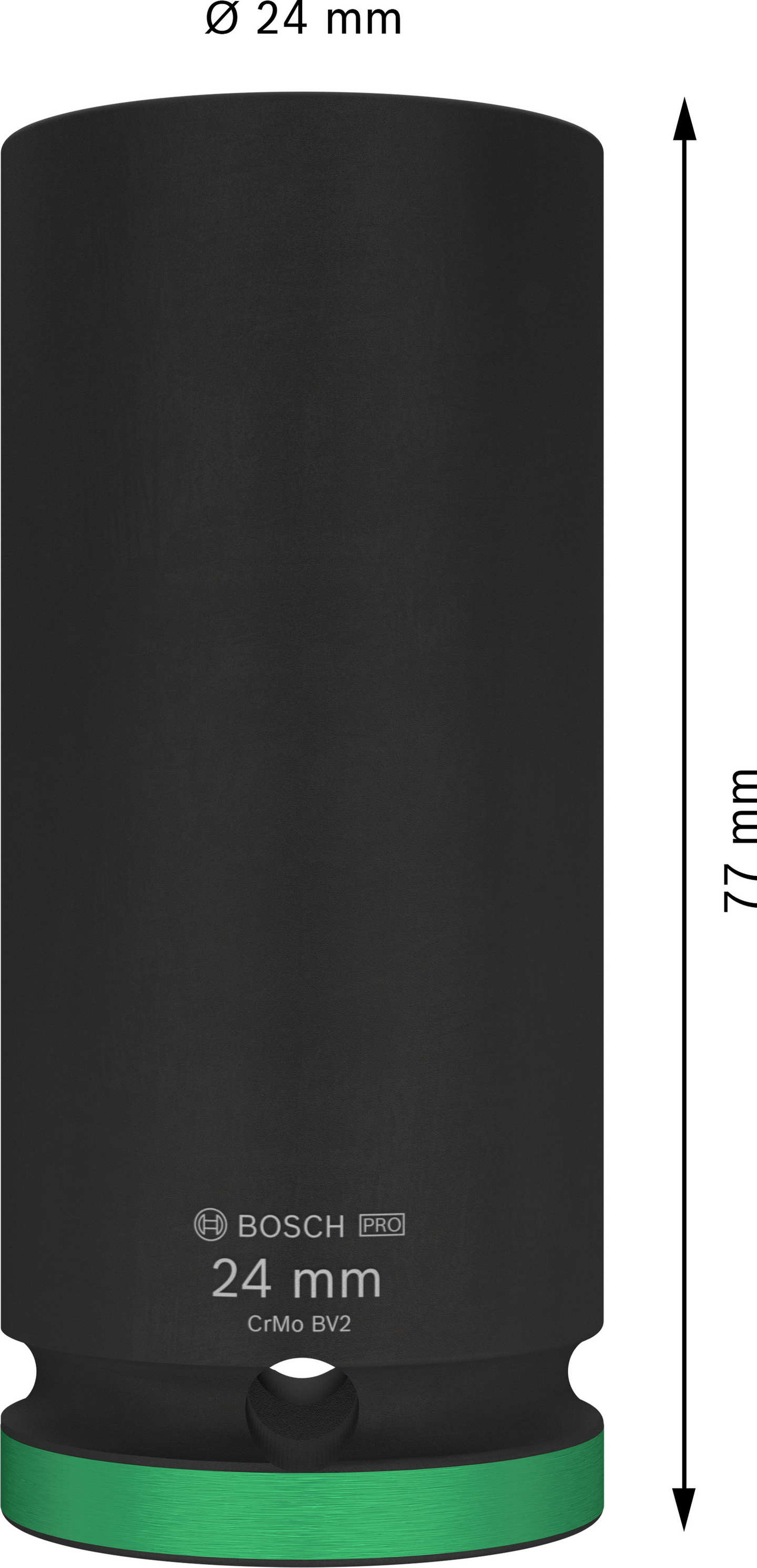 Hylsy Bosch PRO Impact Socket 1/2" 24mm syvä