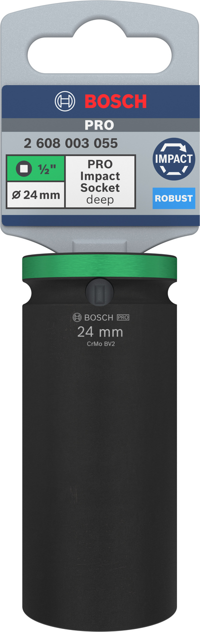 Hylsy Bosch PRO Impact Socket 1/2" 24mm syvä