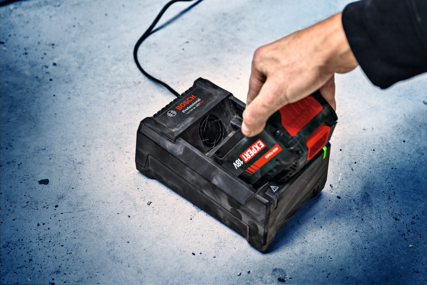 Akku- ja laturipaketti Bosch EXPERT EXBA18V-55 + GAL12V/18V-80