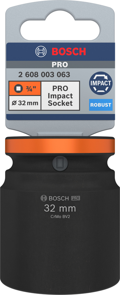 Hylsy Bosch PRO Impact Socket 3/4" 32mm standardi