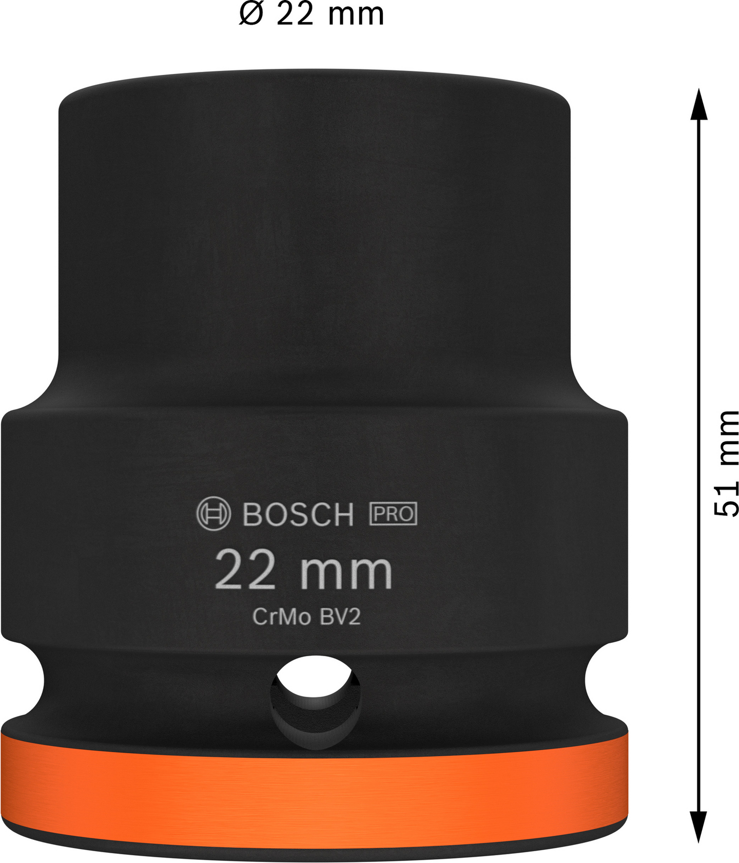 Hylsy Bosch PRO Impact Socket 3/4" 22mm standardi