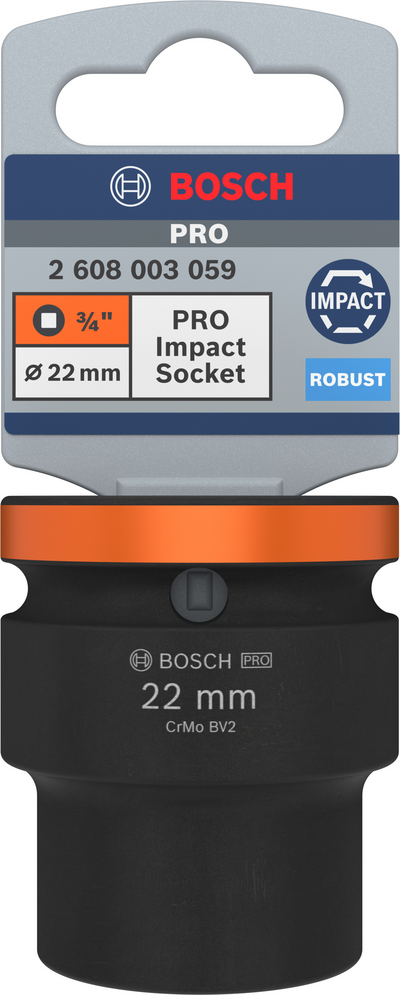 Hylsy Bosch PRO Impact Socket 3/4" 22mm standardi