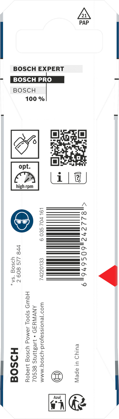 Iskevä metalliporanterä Bosch PRO HSS-G 3x33x72mm