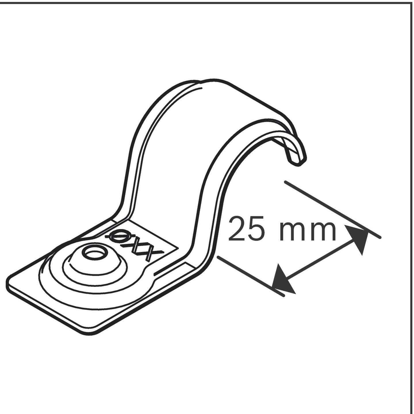 Kaapelipidike Bosch EMS-25 200kpl