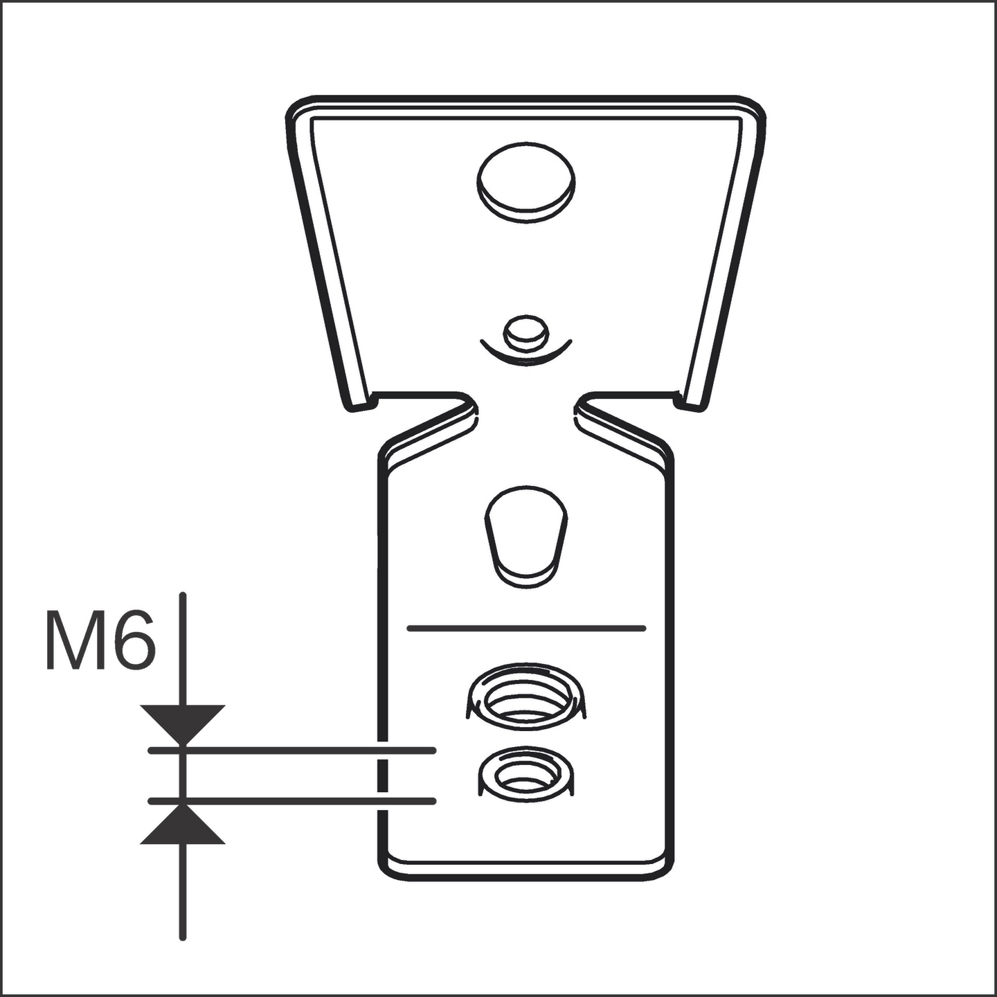 Kattokiinnike Bosch FMI-M6/M8 100kpl