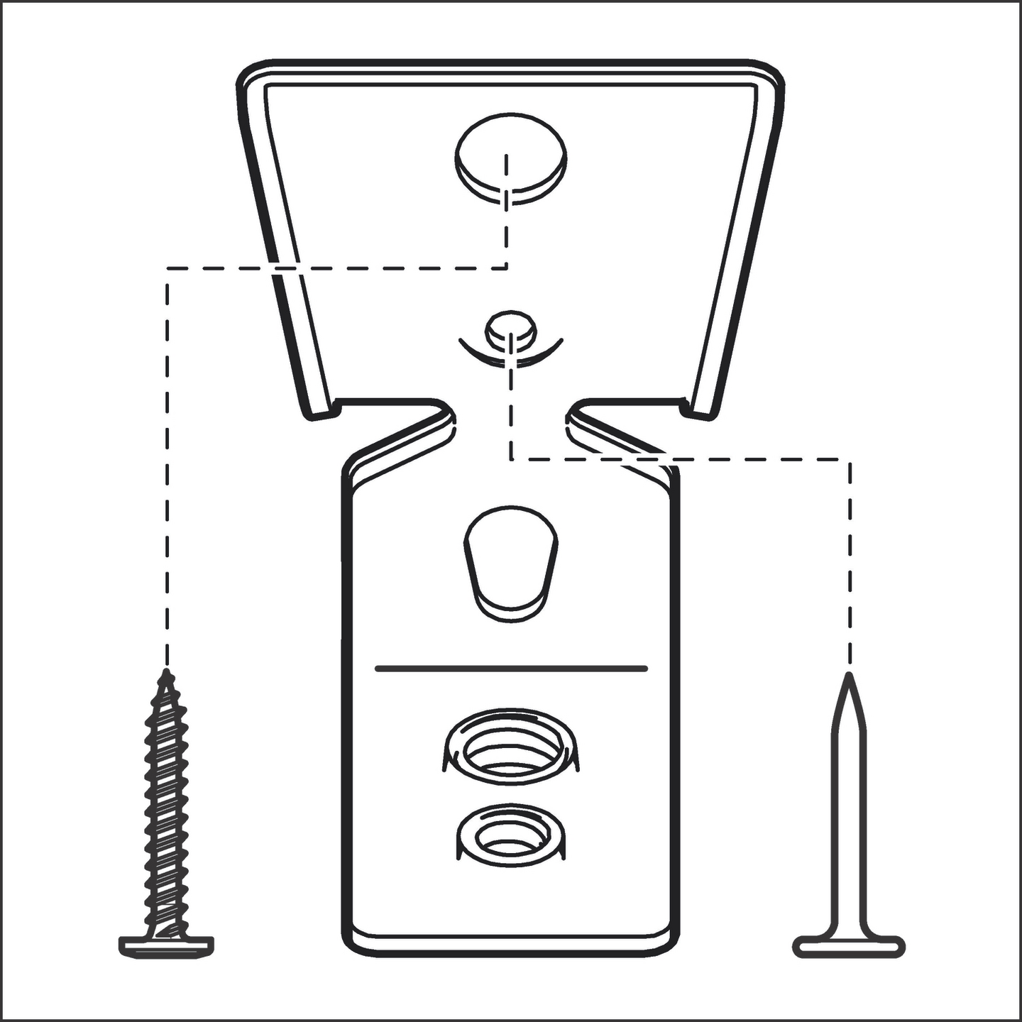 Kattokiinnike Bosch FMI-M6/M8 100kpl