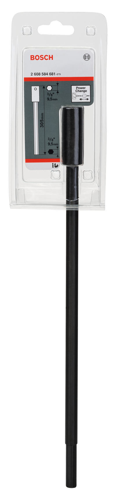 FÖRLÄNGARE 305MM SEXKANTFÄSTE