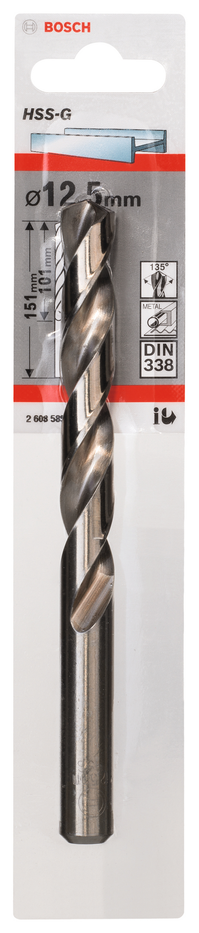 METALLBORR BOSCH HSS-G 12,5X151MM STANDARD