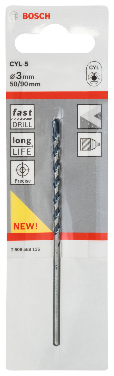 BETONGBORR CYL5 3X90MM