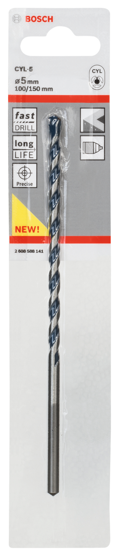 BETONGBORR CYL5 5X150MM