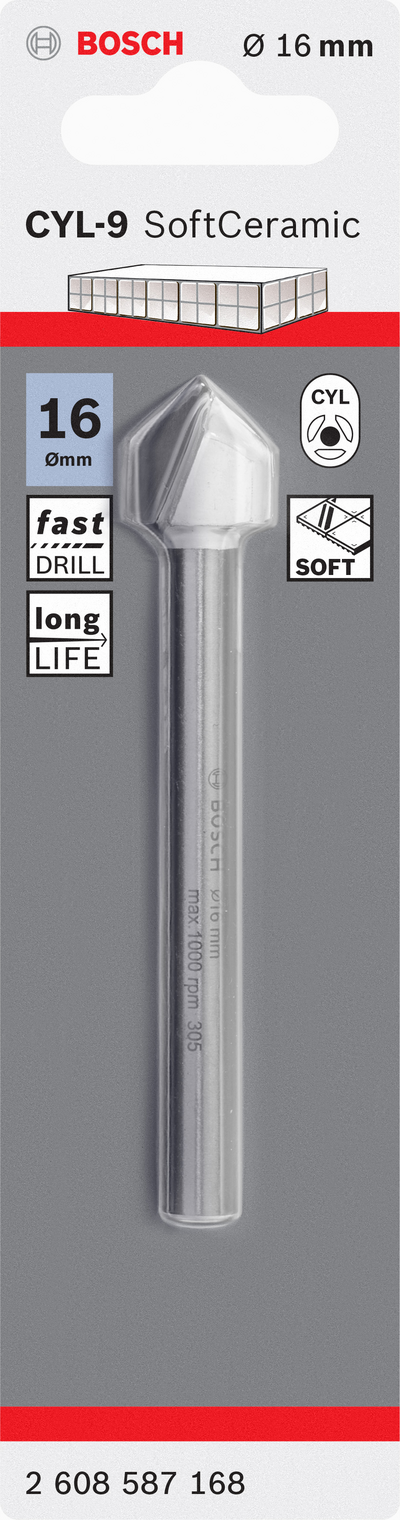 KAKELBORR BOSCH CYL-9 16X90MM
