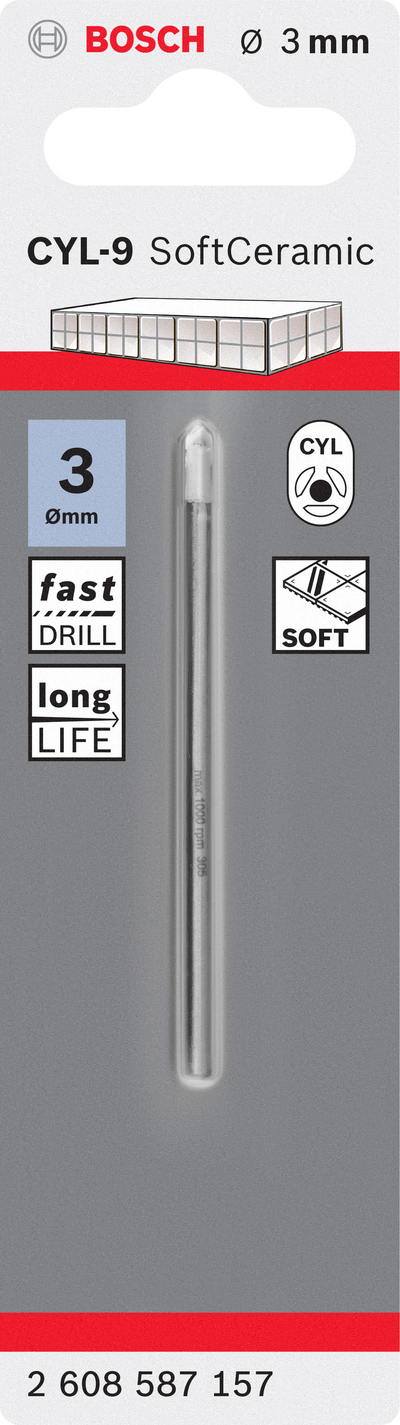 KAKELBORR BOSCH CYL-9 3X70MM