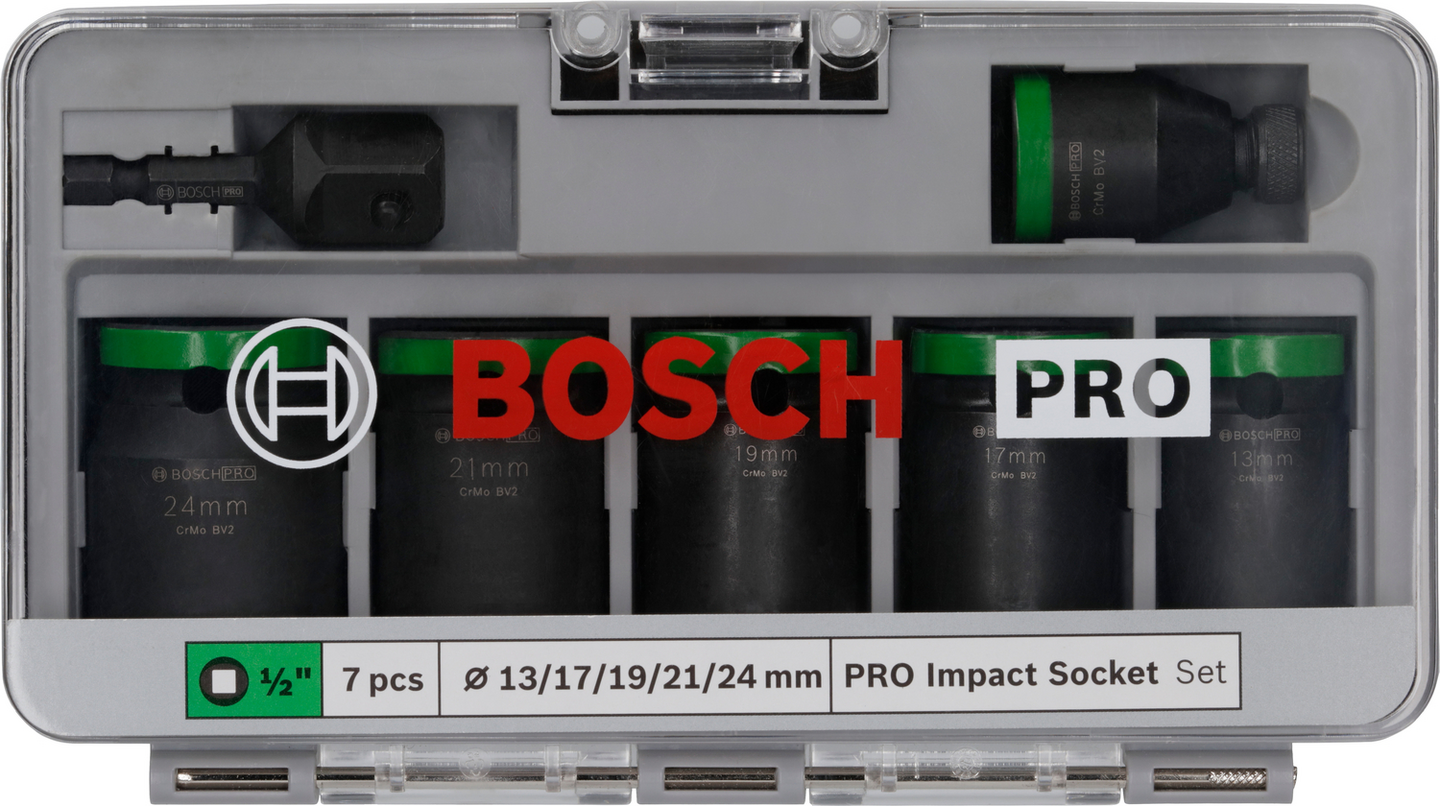 HYLSSET BOSCH 1/2 13-24MM 7 DELAR
