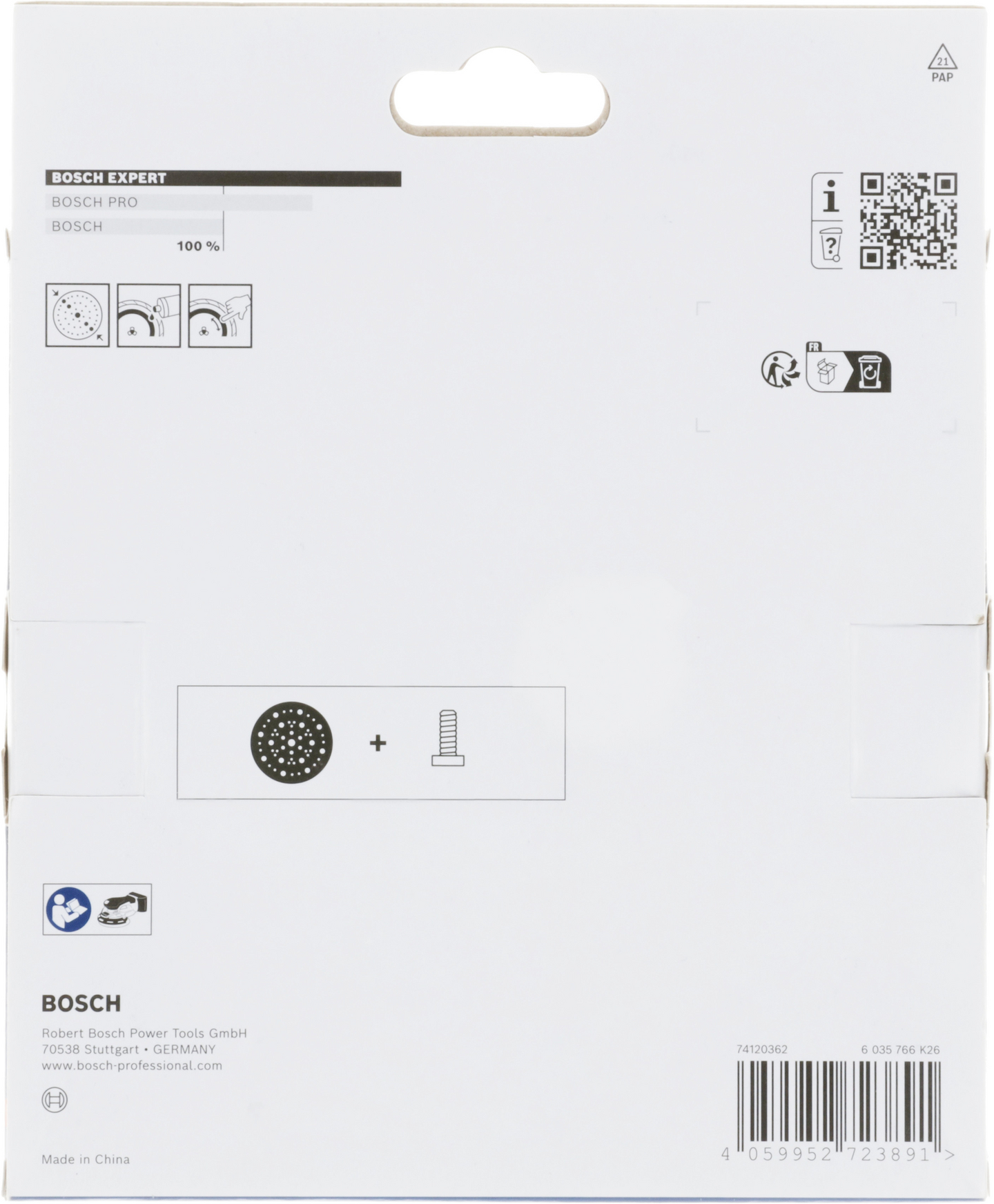 STÖDRONDELL BOSCH MEDIUM GEX 18V-150, 150MM