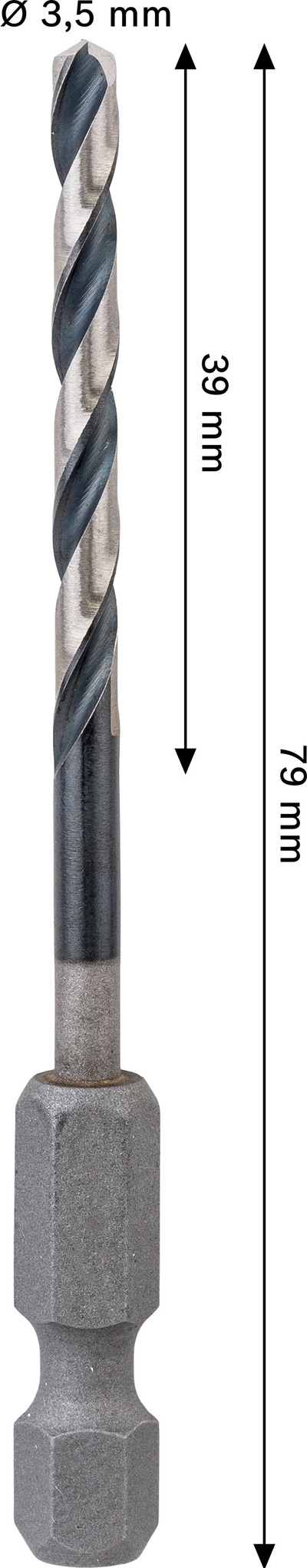 Iskevä metalliporanterä Bosch PRO HSS-G 3,5x39x79mm