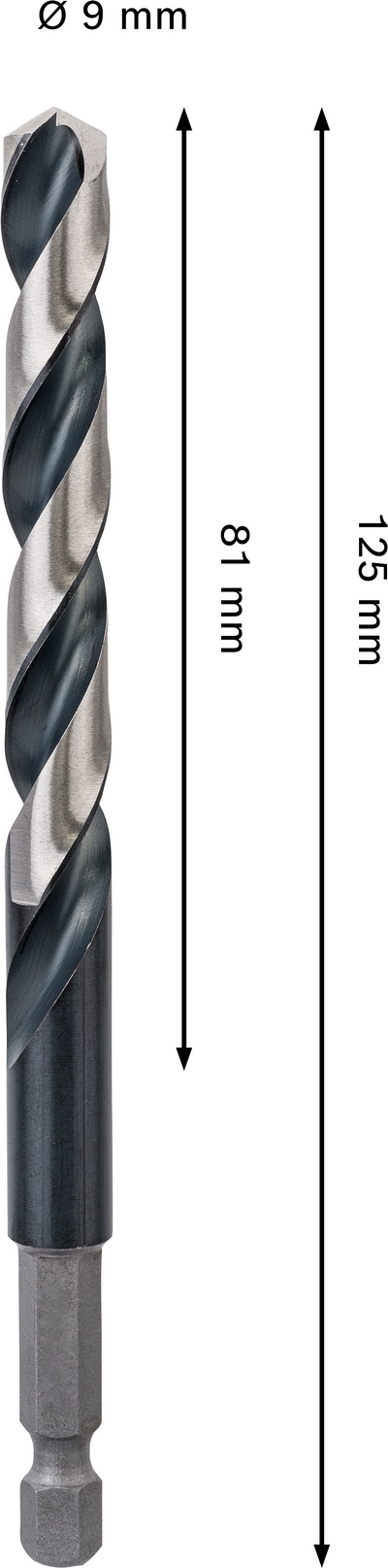 Iskevä metalliporanterä Bosch PRO HSS-G 9x81x125mm