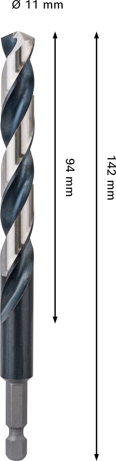 Iskevä metalliporanterä Bosch PRO HSS-G 11x94x142mm