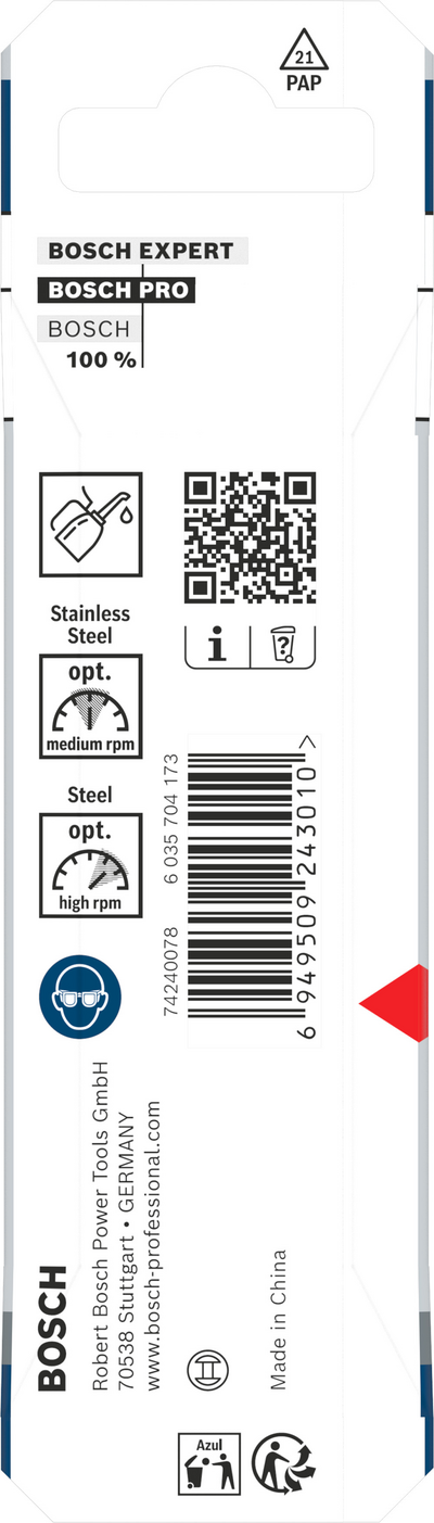 Metalliporanterä Bosch PRO HSS-CO 2,5x30x57mm