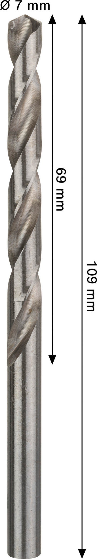 Metalliporanterä Bosch PRO HSS-G 7x69x109mm